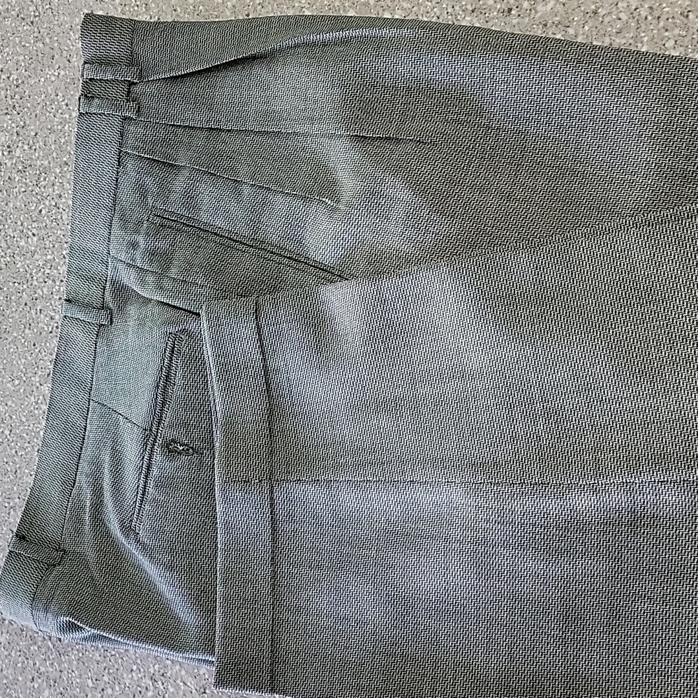 Louis Raphael size 38 pants, cuffed 30". Gray. Excellent condition.